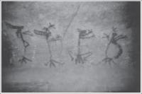 Figura 8 - Pintura rupestre antropomórfica na Lapa do Ballet.