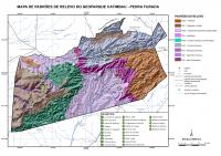 Mapa Geomorfológico do Geoparque Catimbau-Pedra Furada. Fonte: Ferreira et al., 2017