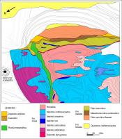 Figura 6 - Mapa geológico com os principais tipos de itabirito da Mina do Pico(compilado de Ventura 2009). 