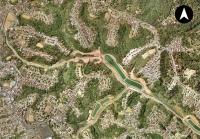 Localização da Pedra de "Xangô" (Foto aérea 1:10.000 - CONDER/INFORMS, 2017).