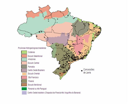 Concesses de Lavra nas Provncias Hidrogeolgicas do Brasil