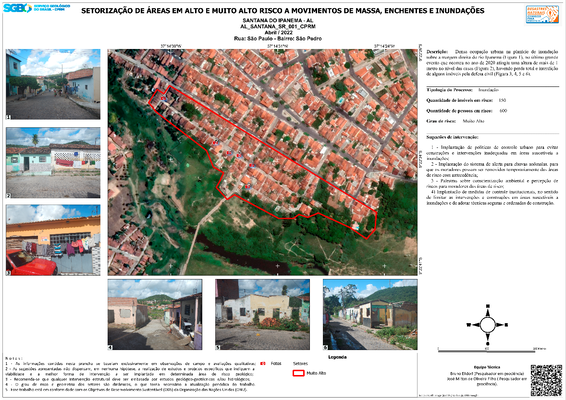 Estudo identifica reas de risco em Santana do Ipanema; mais de 02 mil pessoas vivem em reas de risco na cidade.
