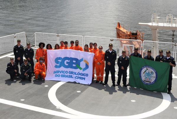 Foto de expedio realizada em 2023 no Navio de Pesquisa Hidroceanogrfico (NPqHo) Vital de Oliveira (Foto: Ministrio da Defesa/Divulgao)