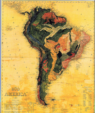 Mapa Geolgico da Amrica do Sul (1856)