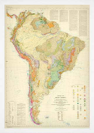 Mapa Geolgico da Amrica do Sul (1950) 