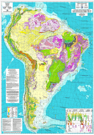 Mapa Geolgico da Amrica do Sul (2001)