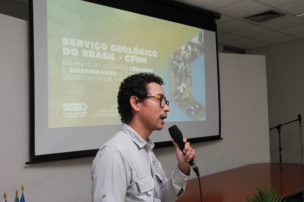 Gerente de Geologia Recursos Minerais e palestrante, Antonio Charles da Silva Oliveira