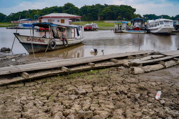  Em 2023, Manaus sofreu a maior seca em 121 anos (Foto: Rafa Neddermeyer/Agncia Brasil)